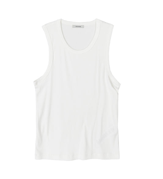 RIB TANK WHITE