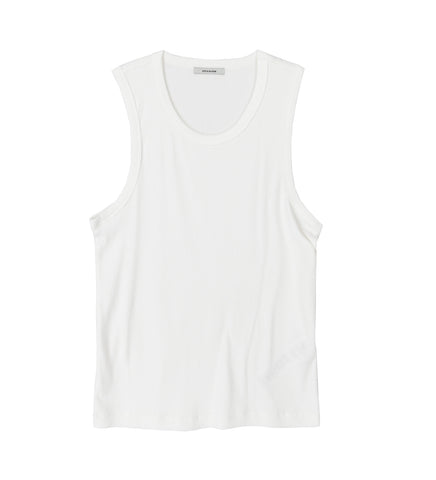 RIB TANK WHITE