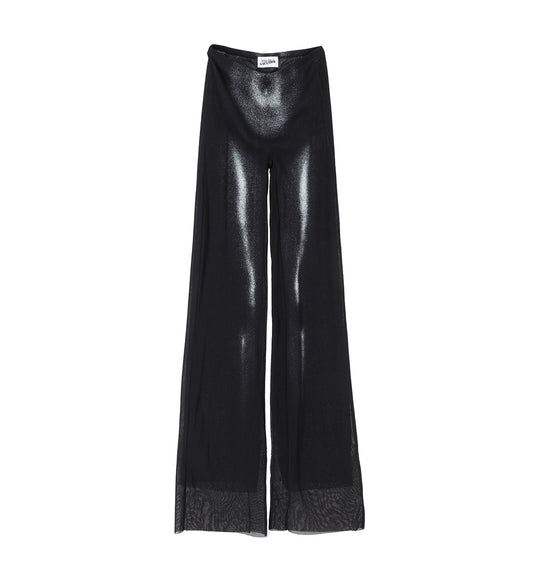 STRAIGHT TROUSER PRINTED BODY DUST BLACK/SILVER
