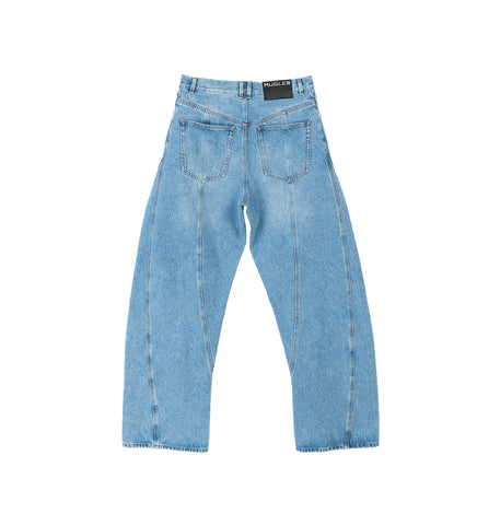 PARACHUTE DENIM PANTS MEDIUM BLUE