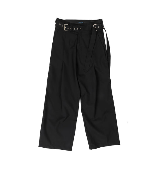 GURKHA PLEATED PANTS BLACK