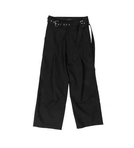 GURKHA PLEATED PANTS BLACK