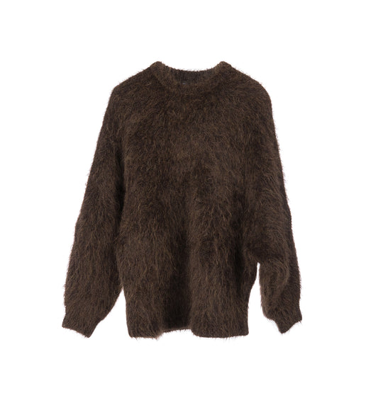 FURRY PULL OVER CHOCOLATE