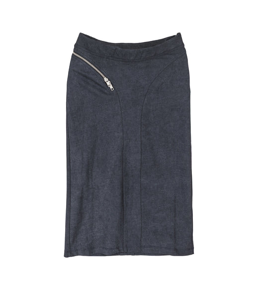 ZIPPER SKIRT GREY