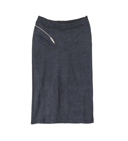 ZIPPER SKIRT GREY