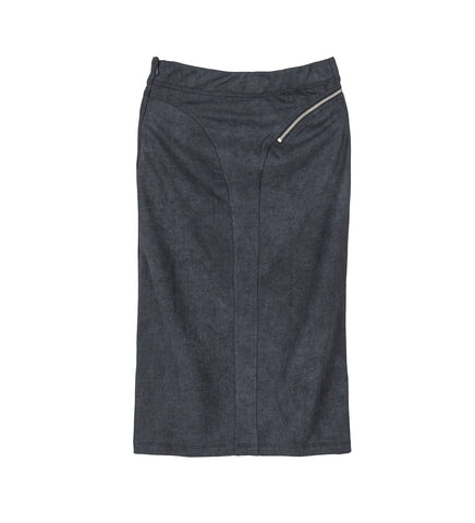 ZIPPER SKIRT GREY
