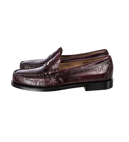 DSM KEI NINOMIYA X G.H.BASS LARSON PENNY LOAFERS BURGUNDY