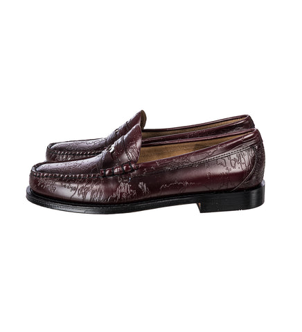 DSM KEI NINOMIYA X G.H.BASS LARSON PENNY LOAFERS BURGUNDY