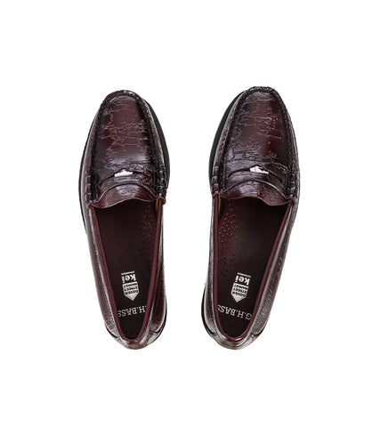 DSM KEI NINOMIYA X G.H.BASS LARSON PENNY LOAFERS BURGUNDY