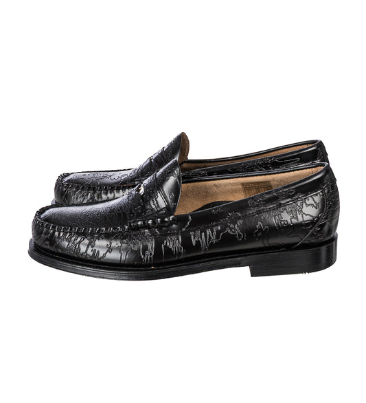 DSM KEI NINOMIYA X G.H.BASS LARSON PENNY LOAFERS BLACK