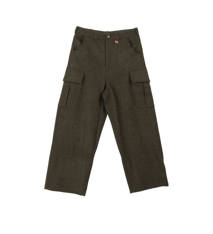 CARGO TROUSERS DARK GREEN