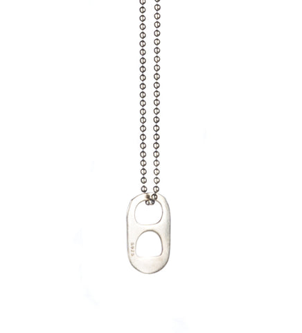 STERLING SILVER CAN CAP NECKLACE SILVER