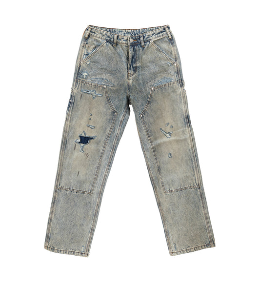 HENCH DOUBLE KNEE PANTS LIGHT WASH