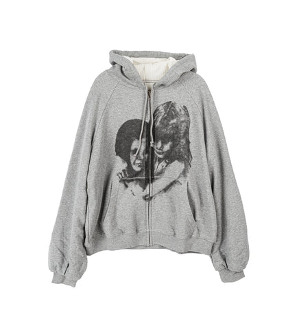 EMBRACE THERMAL LINED ZIP HEATHER GREY