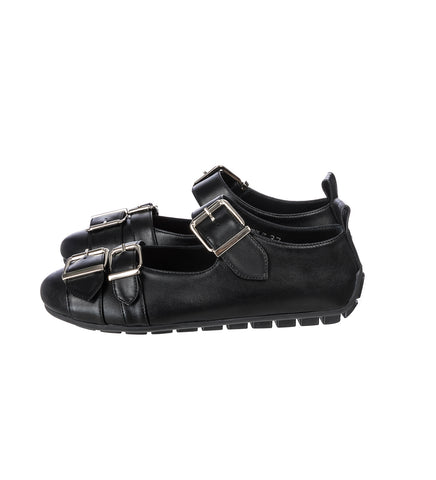 BUCKLE BALLERINA GRIP BLACK/PEARL