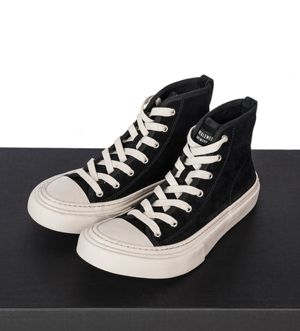 SARIN VULCANIZED MID-TOP SNEAKERS BLACK/CHALK