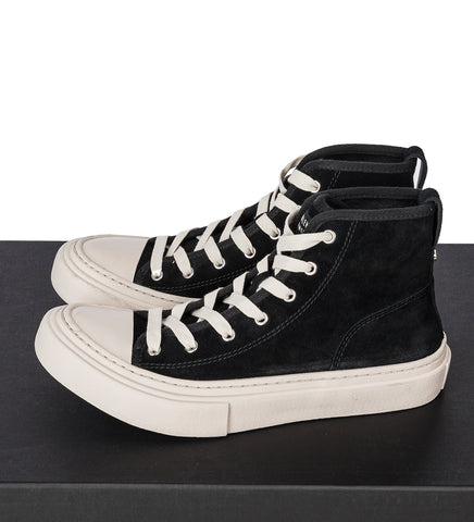 SARIN VULCANIZED MID-TOP SNEAKERS BLACK/CHALK