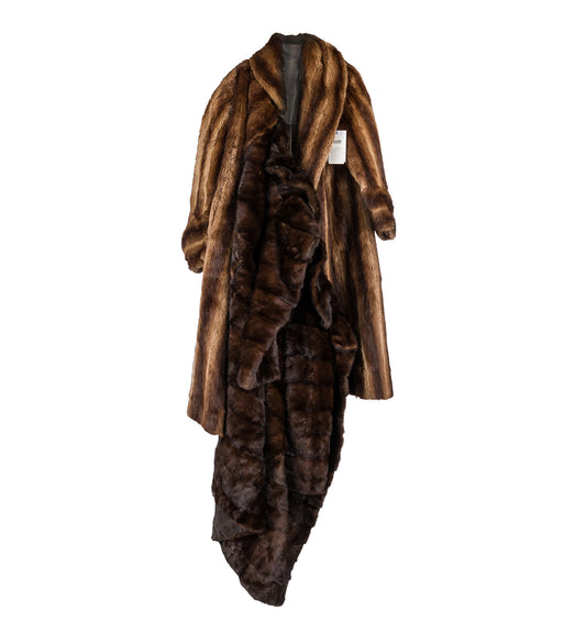 DOUBLE FUR COAT BEIGE#2