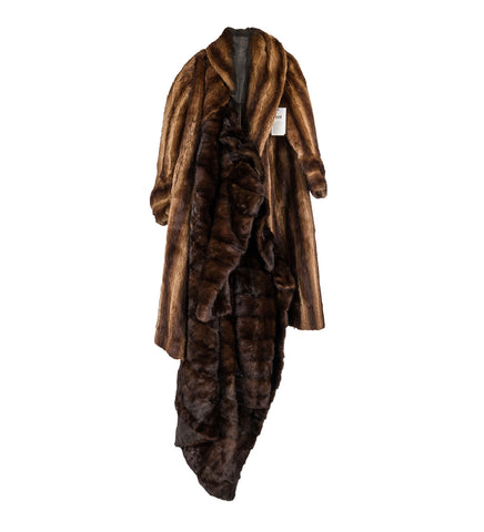 DOUBLE FUR COAT BEIGE#2