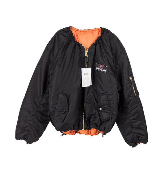 TOGGLE BOMBER JACKET BLACK