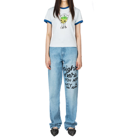 ERI PRINT BABY TEE BLUE