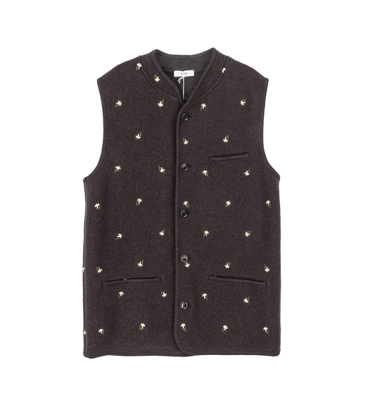 WALTER GILET CHARBON CROCUS FELTED