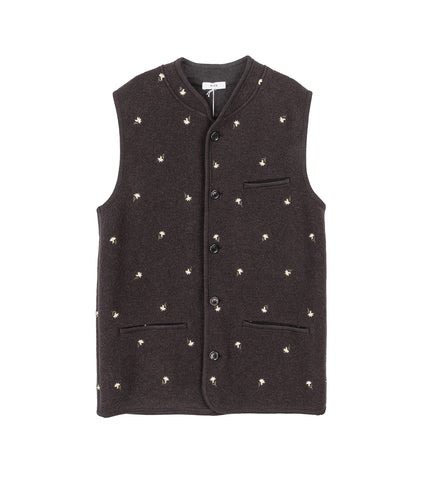 WALTER GILET CHARBON CROCUS FELTED