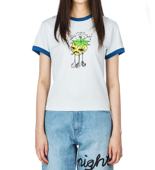 ERI PRINT BABY TEE BLUE