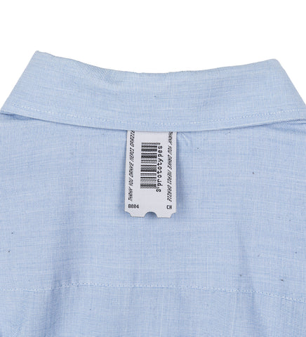 CUT UP MILITARY SHIRT BLUE
