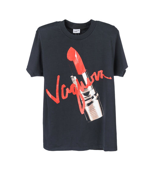 LIPSTICK OVERSIZED T-SHIRT FADED BLACK