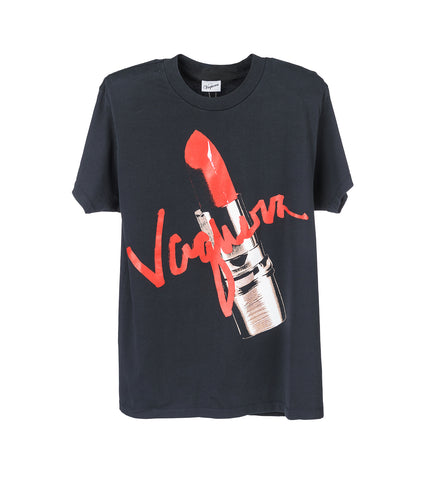 LIPSTICK OVERSIZED T-SHIRT FADED BLACK