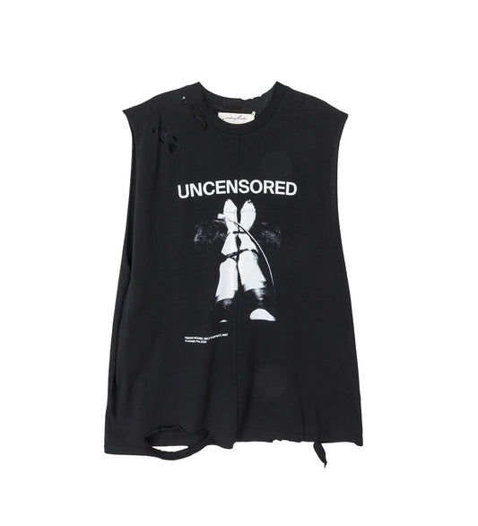 FETISCHE CUT OFF TANK SCLERA BLACK