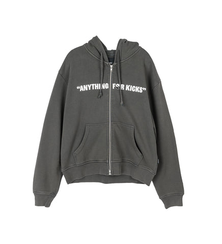 DOJO ZIP HOODIE BLACK