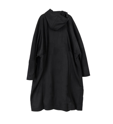 MUNNO HOODED COAT OBSIDIAN BLACK