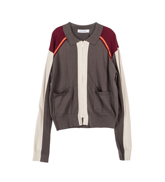 MUNNO KNIT CARDIGAN SLATE GREY