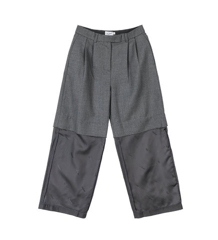 CHOPPED TROUSERS DARK GREY