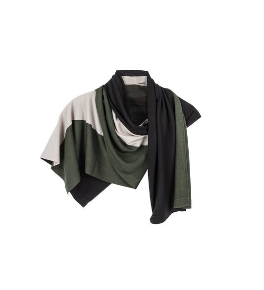 SIGO KNIT SCARF BLACK