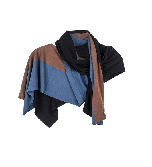 SIGO KNIT SCARF BROWN