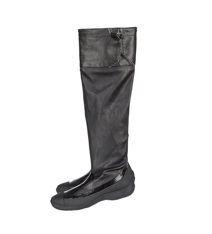 AVOCET LEATHER BOOTS INK BLACK