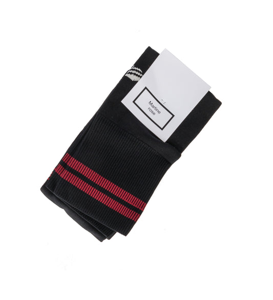 KNEE HIGH FOOTBALL SOCKS BLACK