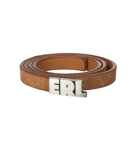SKINNY LEATHER BELT TANNED