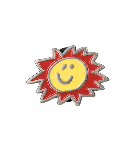 SUN PIN METAL RED