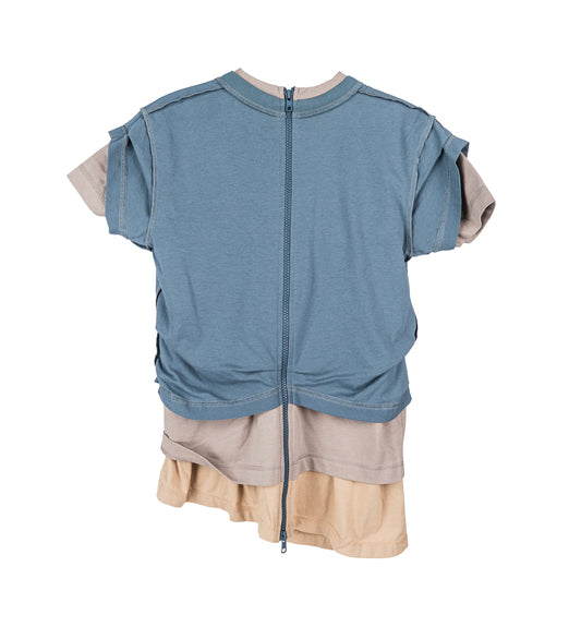 TRIPLE TEE GREY/BEIGE