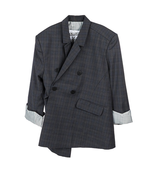 TWISTED BLAZER DARK GREY