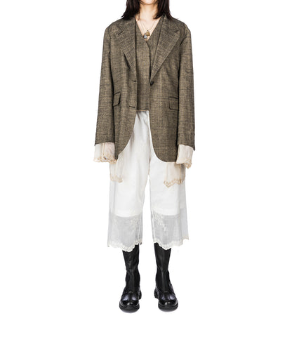 BASE WAISTCOAT DEEP HUSK SOFT GRAIN WEAVE