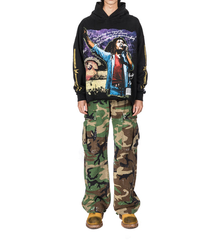 H.I.M RAW EDGE HOODIE BLACK