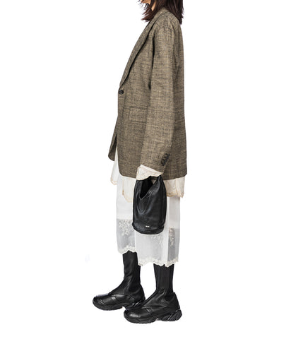 DRIP BLAZER DEEP HUSK SOFT GRAIN WEAVE