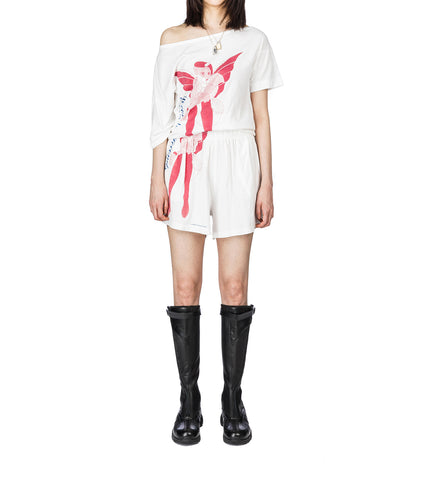SLANT T-SHIRT CYBERNETIC DEMON PRINT