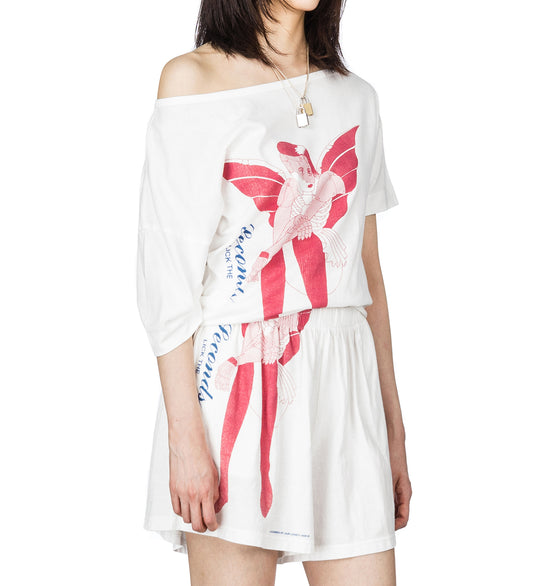SLANT T-SHIRT CYBERNETIC DEMON PRINT