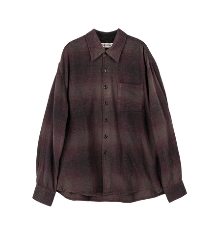 ABOVE SHIRT CORDIAL DUSK CHECK GRAIN WEAVE